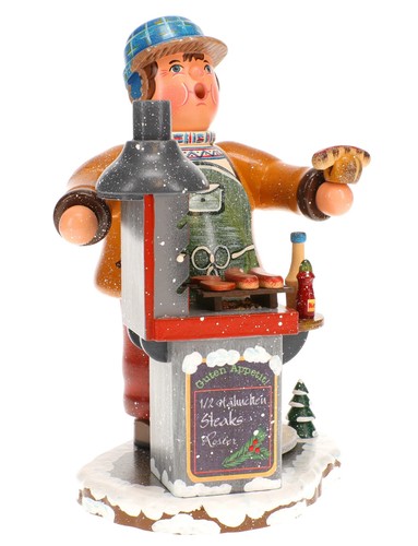 Hubrig Räuchermann Winterkinder Grillmeister 20 cm #105h4006 - Picture 3 of 4