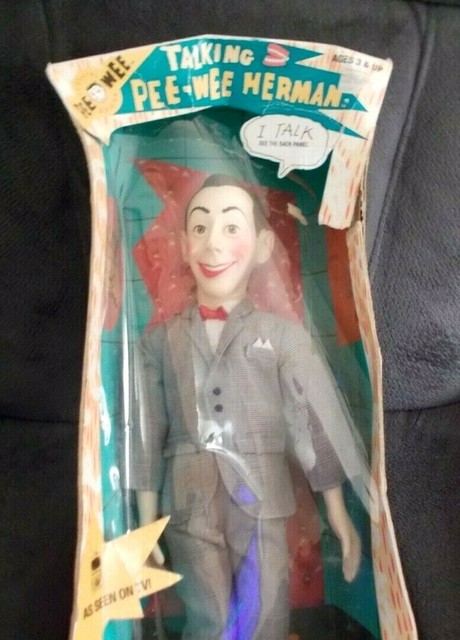 vintage pee wee herman doll
