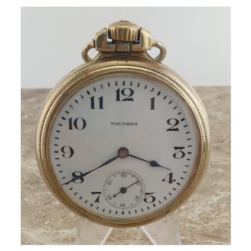 WW1 Trench 14k Gold Waltham 17 Jewelled P J Bartlett Rail Road