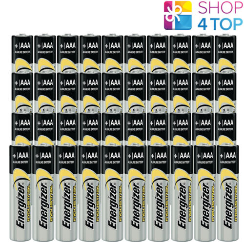 40 ENERGIZER AAA ALKALINE LR03 BATTERIES 1.5V INDUSTRIAL MICRO MN2400 E92 NEW - Picture 1 of 1