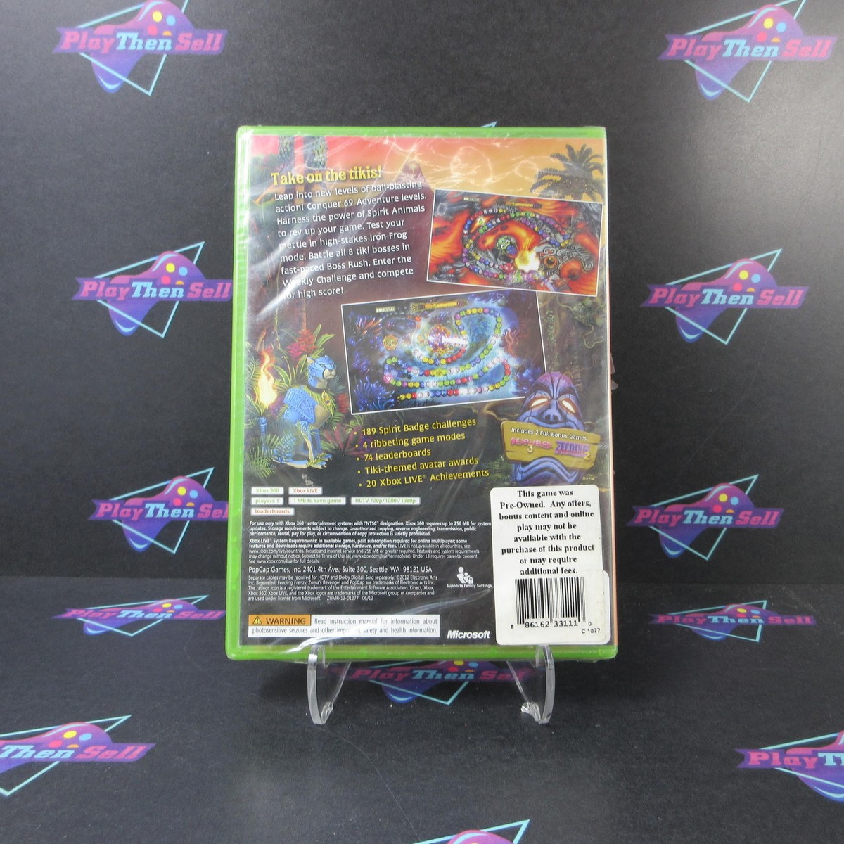 Zuma's Revenge! Xbox 360 - Reseal Brand New - Sealed | eBay