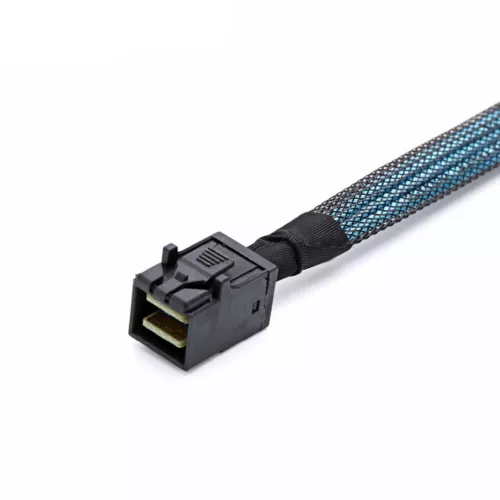 Mini SAS HDD SFF-8643 auf 4 SFF-8482 Anschluss mit Stromanschluss Festplatte 1M US - Bild 4 von 5