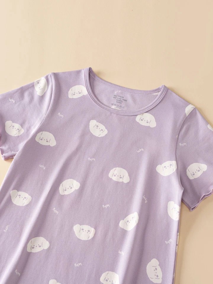 Camisola de verão para meninas pequenas bebê slim fit roupa de dormir algodão confortável vestido casual - Imagem 4 de 4