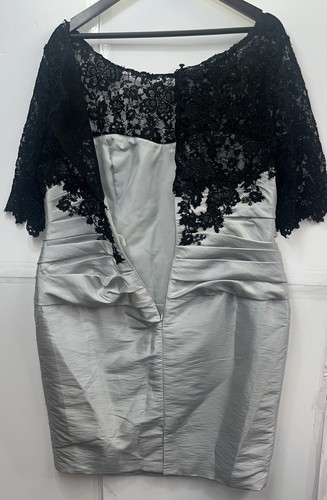 RARE Watters & Watters Mother of the Bride CORSET Bodice Ruffled Waist dress 20w - Picture 2 of 17