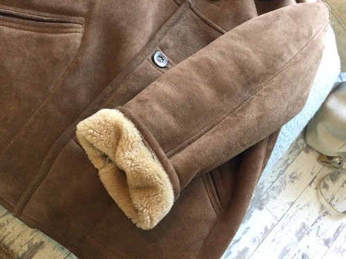 Vintage 80er Jahre Herren Lammfellmantel / Jacke 42", Made in Malta Retro Skinhead Mod - Bild 10 von 22