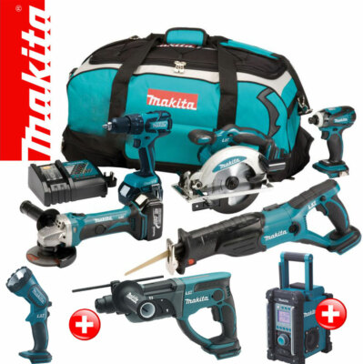 12tlg. Makita 18V Profi Akku Werkzeug Set +DMR107+DHP459 +DHR202 RFE RFJ Z