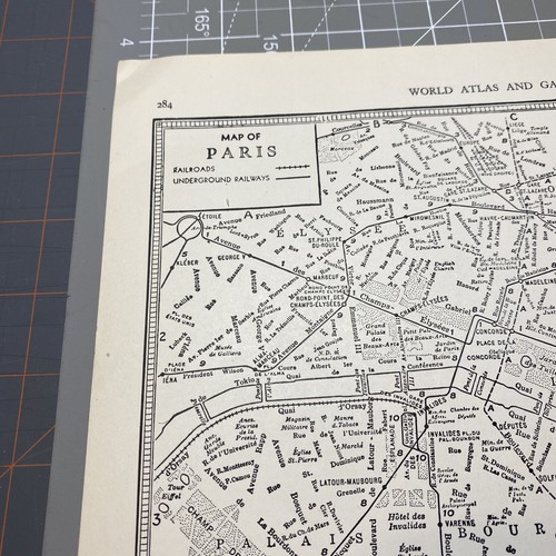 Mapa del Atlas de Ferrocarriles Subterráneos del Ferrocarril de París Años 40 Mapa De Colección - Imagen 3 de 14