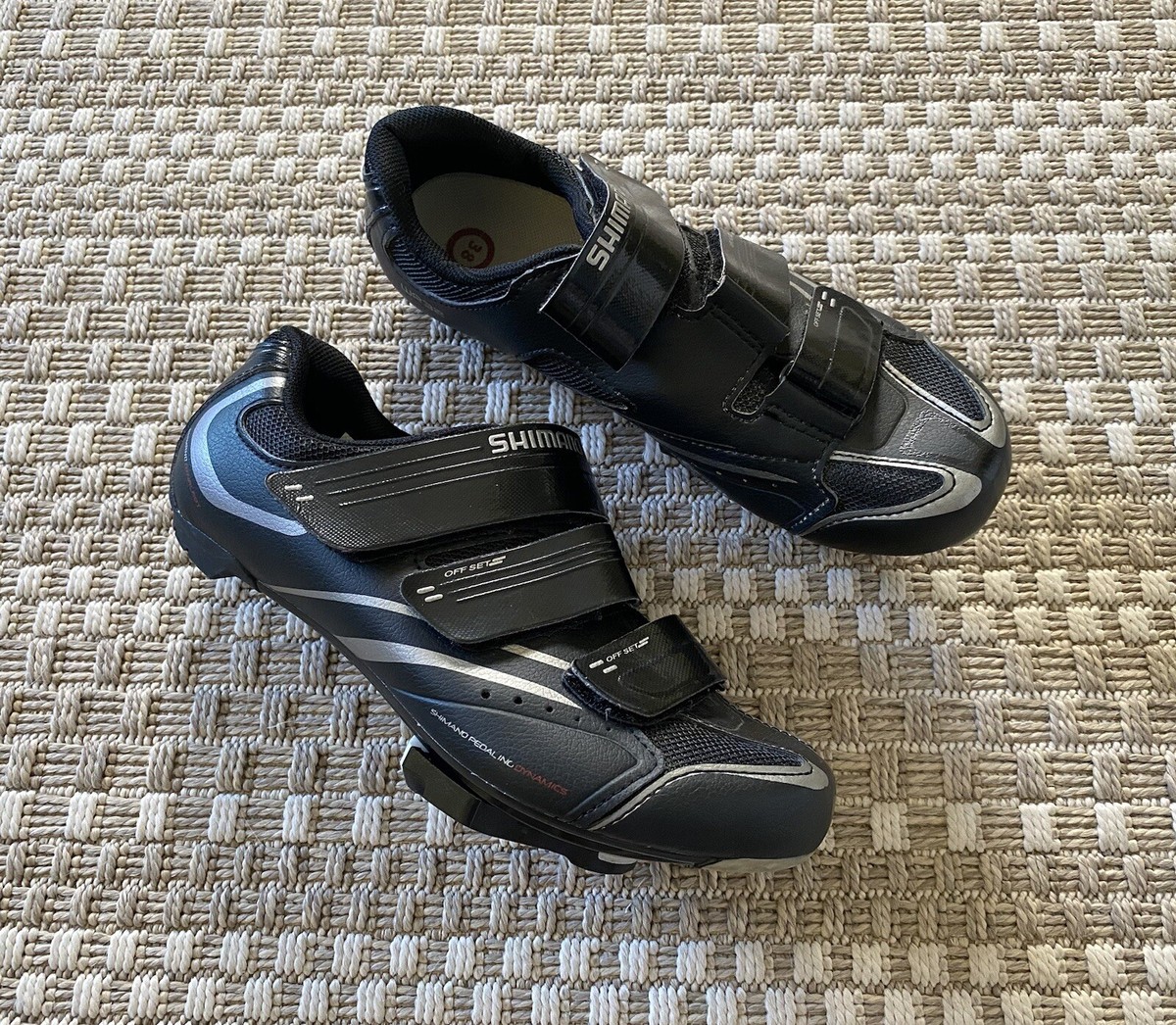 SHIMANO DYNALASTサイクリングシューズ BLACK SHIMANO Dynalast Road Bike Cycling Shoes 38 / 6 - 6.5 (3-Bolt