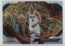 2024-25 Panini Prizm Draft Picks Fireworks Hyper Prizm Stephon Castle #19 tj1