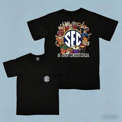 SEC Family Retro College Football Mascot Design T-shirt