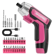4V Cordless Screwdriver Rechargeable, Electric Screwdriver Cordless 29pcs, US...