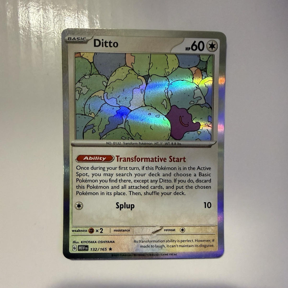 The Pokémon Company Ditto 132/165 Scarlet & Violet 151 Holo Rare English