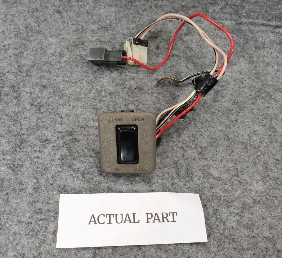 1995 1996 1997 NISSAN 200SX SENTRA INTERRUPTOR DE CONTROLE TETO SOLAR TETO LUNAR FABRICANTE DE EQUIPAMENTO ORIGINAL CINZA - Imagem 2 de 4