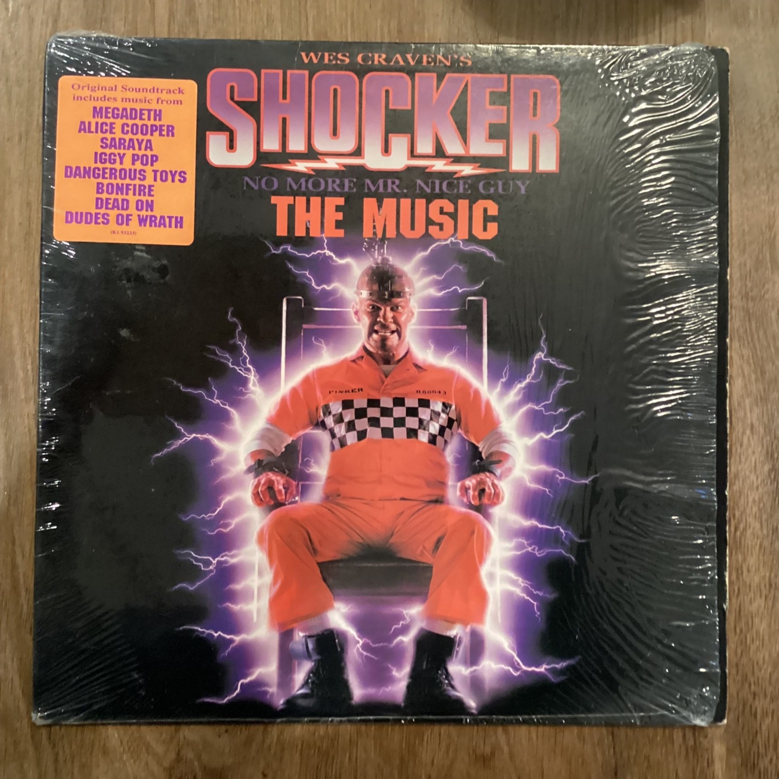 WES CRAVEN'S Shocker Movie Soundtrack Vinyl LP 1989 UK Export First Press