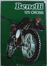 BENELLI 125cc CROSS MOTORCYCLE Sales Brochure c1978
