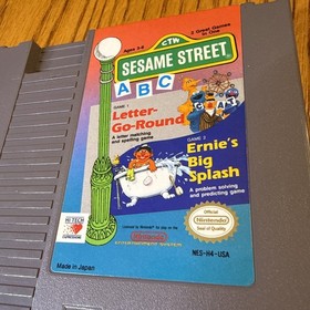 Sesame Street ABC (Nintendo NES) Letter Go Round Ernie&rsquo;s Big Splash TESTED