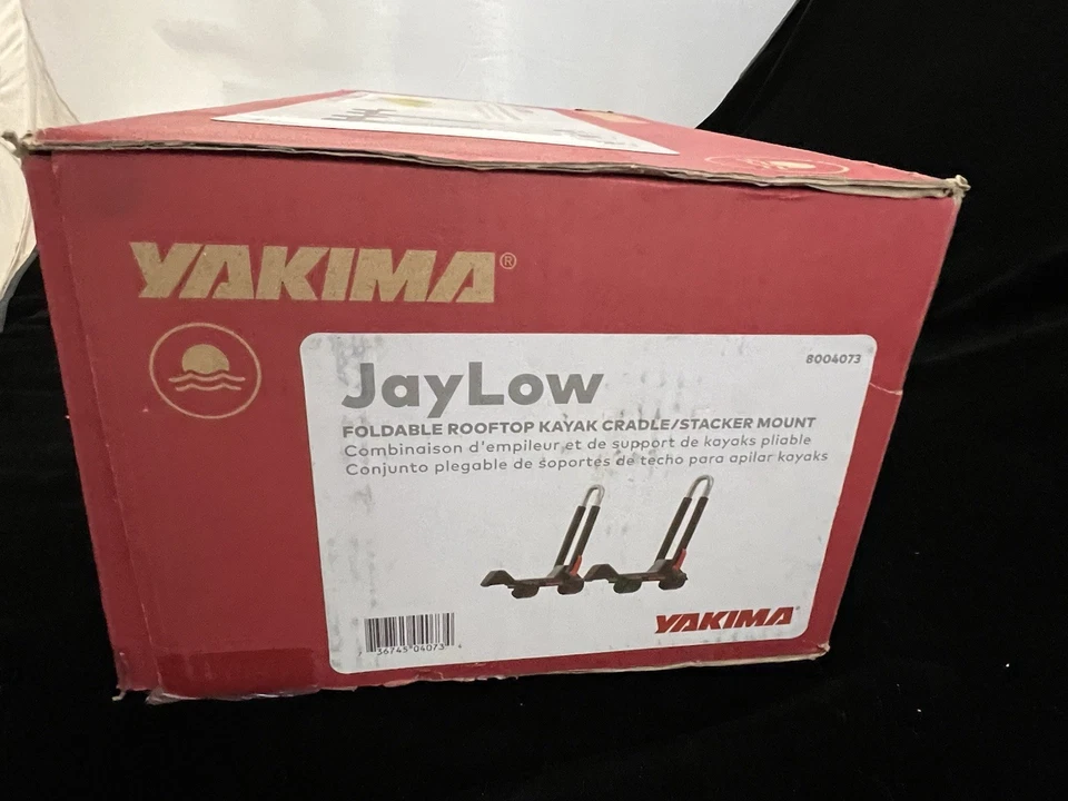 Yakima JayLow Foldable Rooftop Kayak Cradle Roof Rack Black #8004073 - Image 3 of 4