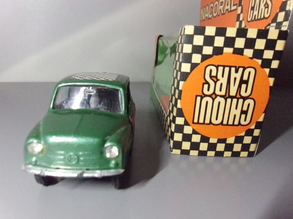 NACORAL CIQUI CARS Fiat Abarth 600 (copy Politoys) scale 1/43 Made in Spain - Immagine 2 di 4