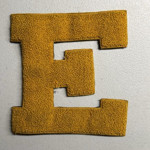 1 3/4 x 2 1/2 Green Yellow nyKE Letterman's Letter S Felt Patch 1 3/4 x 2 1/2 Green Yellow nyKE Letterman's Letter S Felt Patch