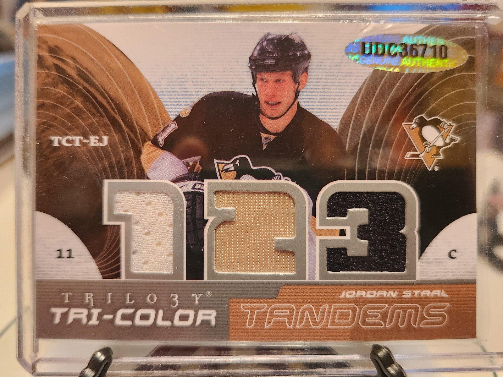 2008-09 Upper Deck Trilogy Tri-Color Tandems Eric Staal/Jordan Staal
