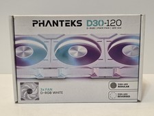 Phanteks D30-120 D-RGB PWM 120mm Fan - 3 Pack...