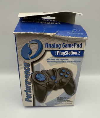 Performance Analog GamePad Wired Controller Analog/Vibration Black for PS2/PS1