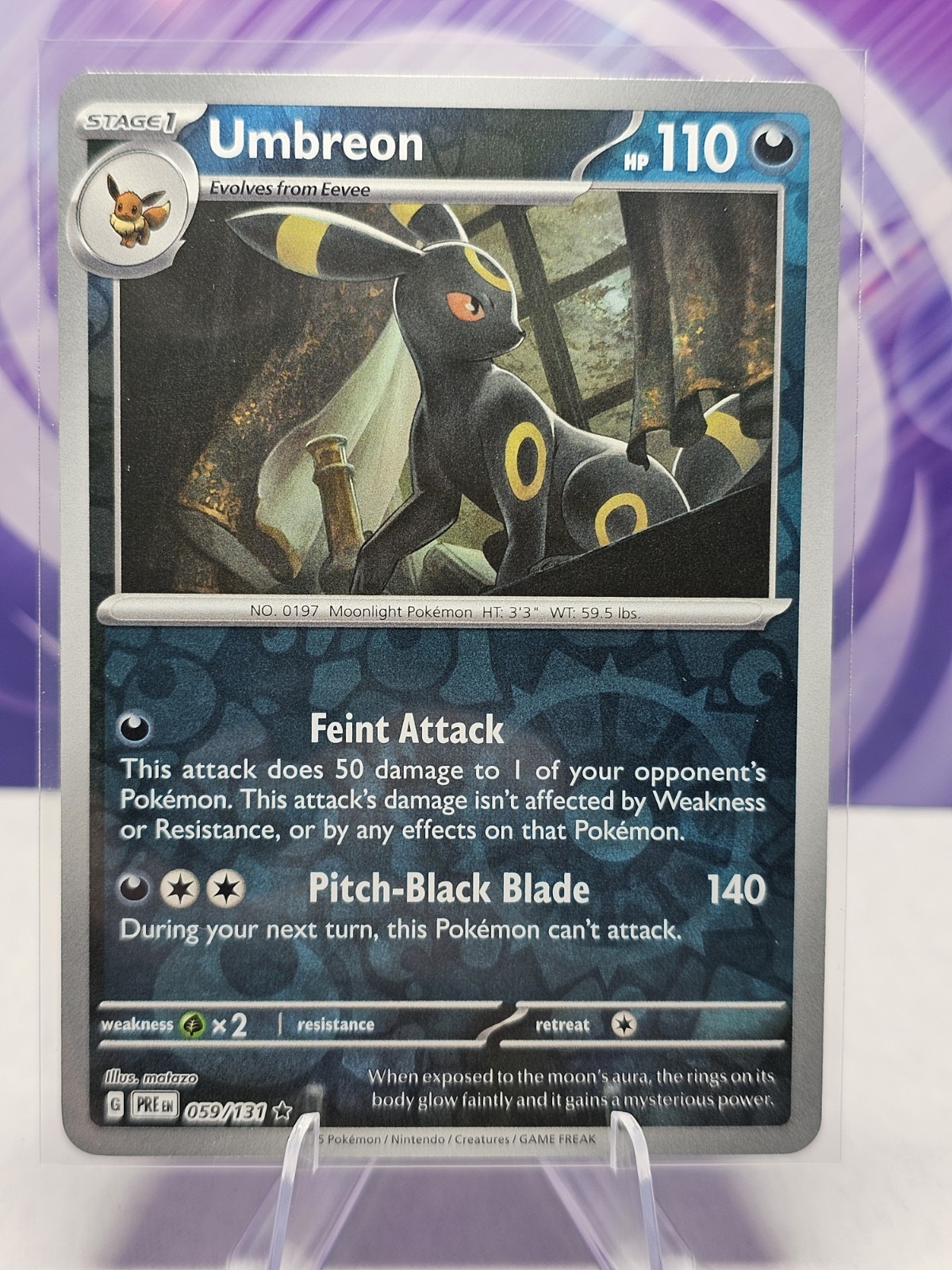 Umbreon 059/131 Sv: Prismatic Evolutions Reverse Holo NM