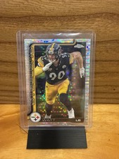 Topps 2025 Chrome Pulsar Refractor T.J. Watt Pittsburgh Steelers #258 