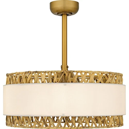 Brushed Gold  Fan Light from the Kate Collection - Picture 3 of 6