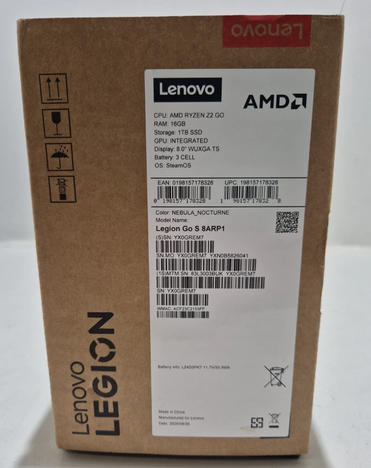 Lenovo Legion GO S Handheld Console - AMD Ryzen Z2 Go, 16GB Ram, 1TB SSD - Boxed, photo 3 of 5