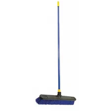 Quickie 599 24 In Sweep Face Push Broom, Stiff, Synthetic, 3 1/8 In Bristle, 60
