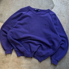 Vintage Polo Ralph Lauren Faded Purple Crewneck Sweatshirt Baggy Oversized Large