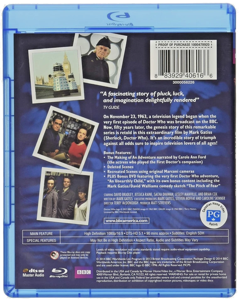 An Adventure in Space and Time (2013) Doctor Who | w/Slipcover OOP | Blu-ray - Image 4 of 4