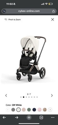 CYBEX Platinum Priam/e-priam Seat Pack 2022+ Off White