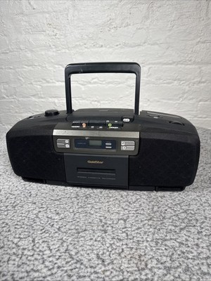 VTG Goldstar AM/FM Radio CD Player Cassette Player 322A Stereo Boombox WORKING