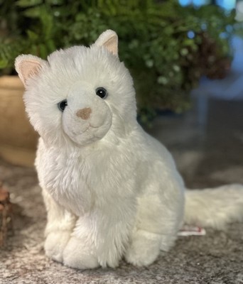 Douglas Plush Cat White Kitty Snowball  9  Floppy Cuddle Toy Retired 2017 