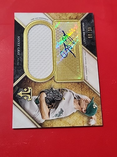 Sonny Gray 2017 Topps Triple Threads Auto Relic 45/99 , Oakland Athletics - 第 3/6 張圖片