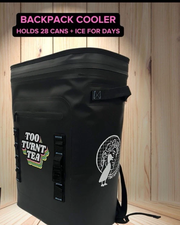 罕见 Shiti Cooler NOCA Too Turnt Tea 未发布促销 28 罐装冰背包 — 第 2/4 张图片