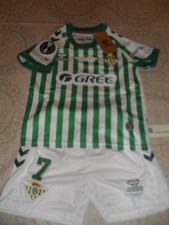MAILLOT NEUF FOOT ENFANT + SHORT NEUF BéTIS SéVILLE FLOQUé N 7 ANTONY