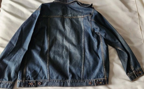 Old Navy Denim Jacket Jean Trucker Women's XLARGE distressed Blue Wash #S137 - Picture 7 of 7
