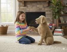 Melissa and Doug Large Dog Plush Lifelike Golden Retriever Stuffed Dog Very Good