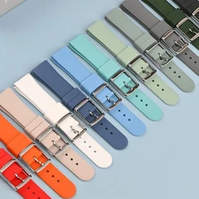 20MM Flat Connector Universal Strap High Tensile Silicone Watch Strap Soft