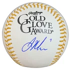 Joe Mauer Autographed Rawlings Gold Glove Baseball Minnesota Twins Beckett