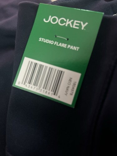 NEW! Women’s Jockey Studio Flare Yoga Pants - 2 Side Pockets Size XL - Navy - Picture 6 of 8