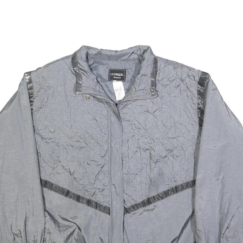 OUTBROOK Womens Grey 3XL Jacket Polyester Blend Zip Up Lightweight Plain - Image 2 of 4