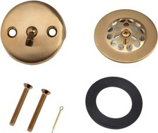Trip Lever Tub Trim Kit Set With Trip Lever Overflow Face Plate, Trip Lever