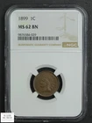 1899 Indian Head Cent 1C NGC MS 62 BN