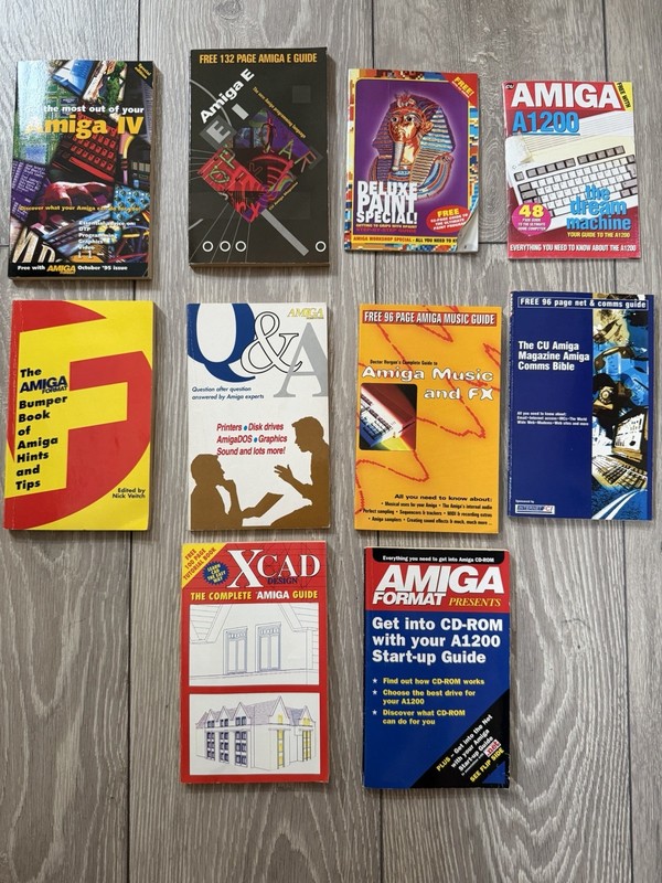 Amiga Books And Guides Bundle Of 10 Books