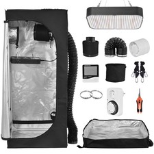 Grow Box Komplett Set LED Zuchtzelt Growschrank Growzelt Anbau Indoor Anbau