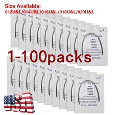 1-10PacksDental Orthodontic Round Arch Wire Super Elastic NITI Ovoid Form Sizes